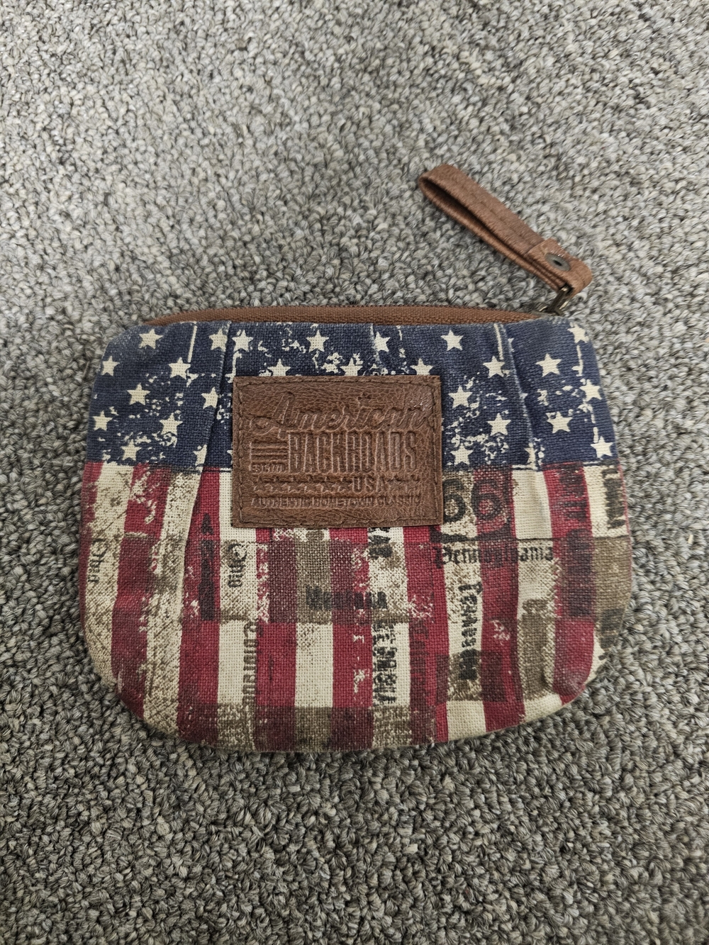 Coin Purse - Patriotic Red, White & Blue Print